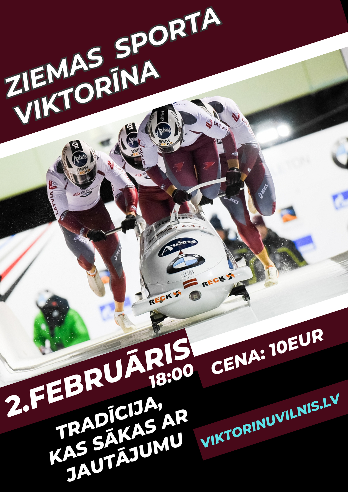 Ziemas sporta viktorīna –2. Februāris 17.00 svētdiena.